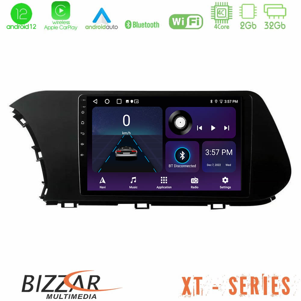 Bizzar XT Series Hyundai i20 2021-2022 4Core Android12 2+32GB Navigation Multimedia Tablet 10