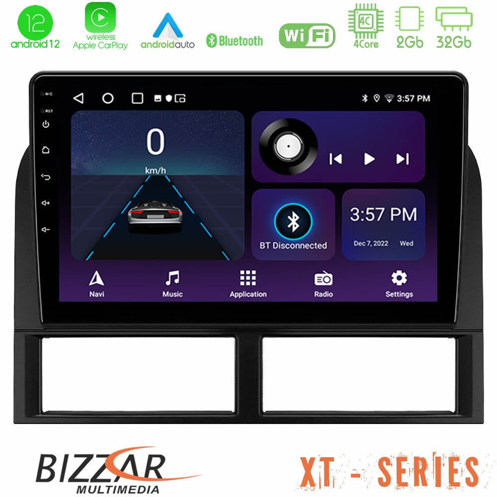 Bizzar XT Series Jeep Grand Cherokee 1999-2004 4Core Android12 2+32GB Navigation Multimedia Tablet 9