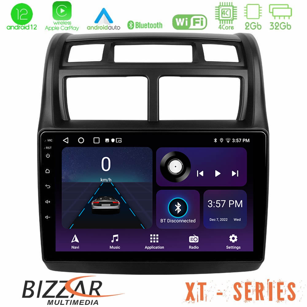 Bizzar XT Series Kia Sportage 2005-2008 4Core Android12 2+32GB Navigation Multimedia Tablet 9