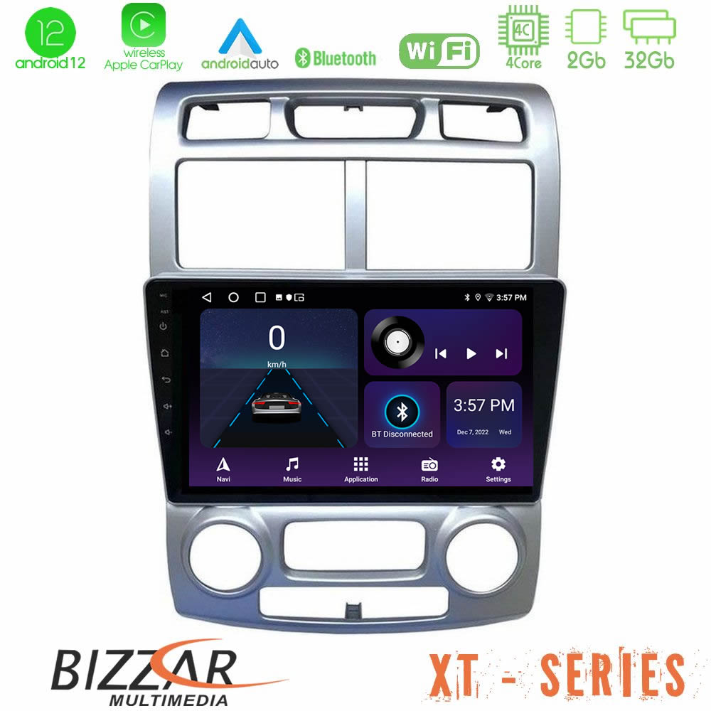 Bizzar XT Series Kia Sportage 2005-2008 4Core Android12 2+32GB Navigation Multimedia Tablet 9″