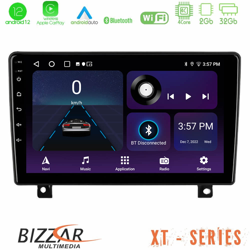 Bizzar XT Series Mazda RX8 2008-2012 4Core Android12 2+32GB Navigation Multimedia Tablet 9