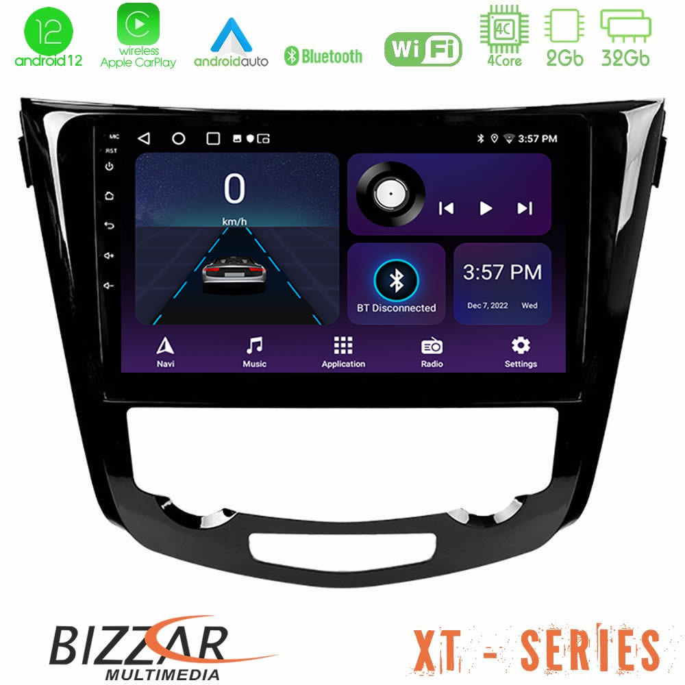 Bizzar XT Series Nissan Qashqai J11 (AUTO A/C) 4Core Android12 2+32GB Navigation Multimedia Tablet 10