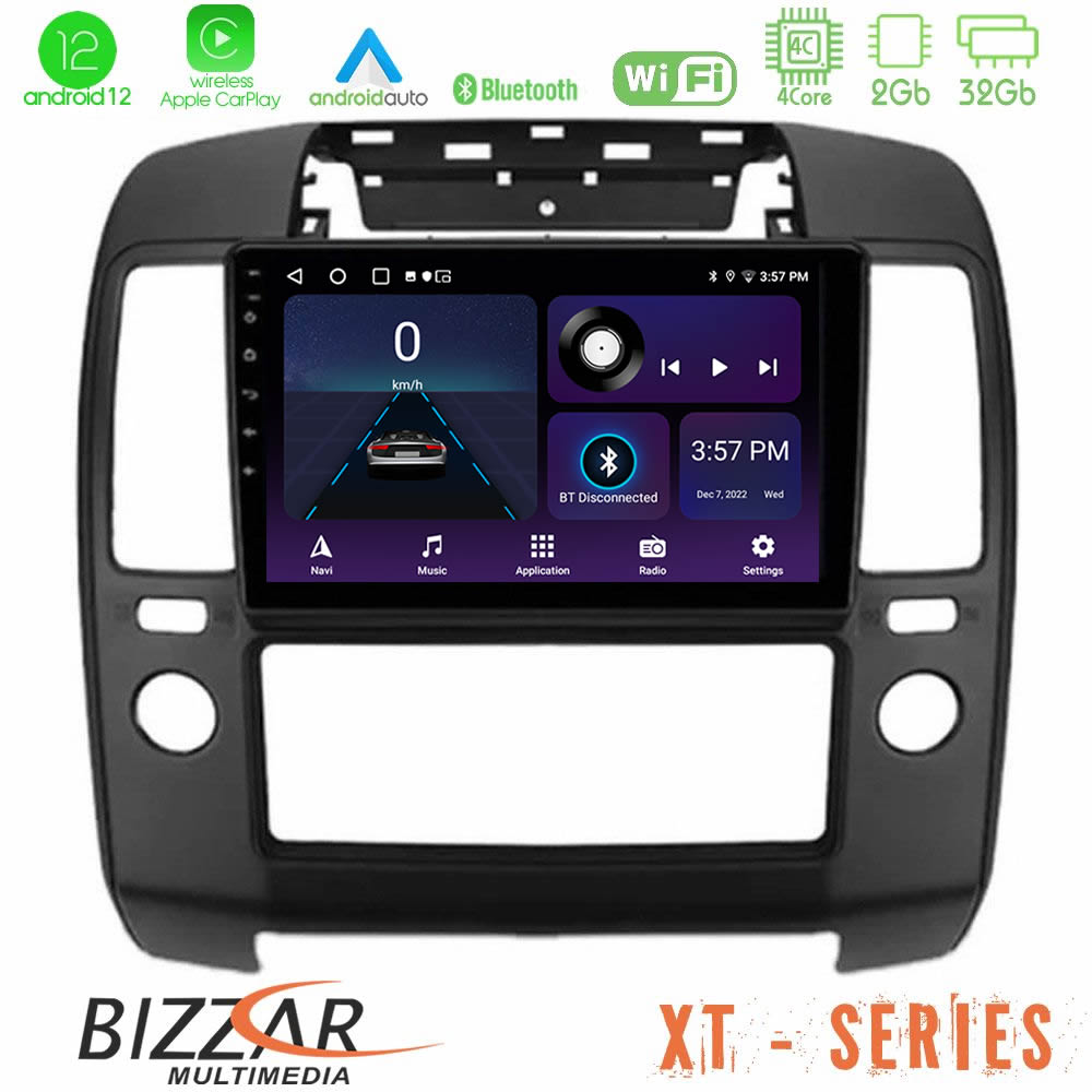 Bizzar XT Series Nissan Navara 4Core Android12 2+32GB Navigation Multimedia Tablet 9