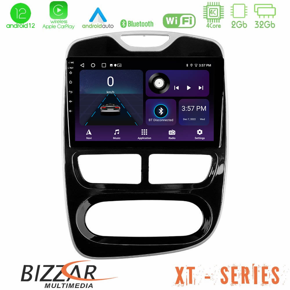 Bizzar XT Series Renault Clio 2012-2016 4Core Android12 2+32GB Navigation Multimedia Tablet 10