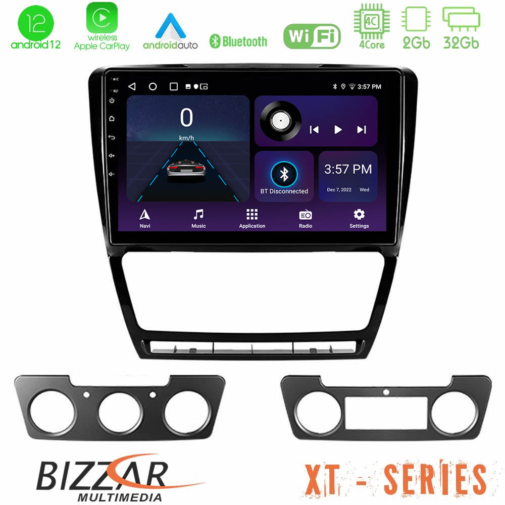 Bizzar XT Series Skoda Octavia 5 4Core Android12 2+32GB Navigation Multimedia Tablet 10 U-XT-SK229B