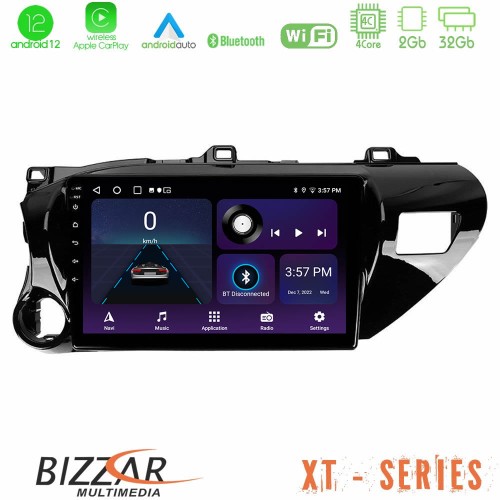Bizzar XT Series Toyota Hilux 2017-2021 4Core Android12 2+32GB Navigation Multimedia Tablet 10
