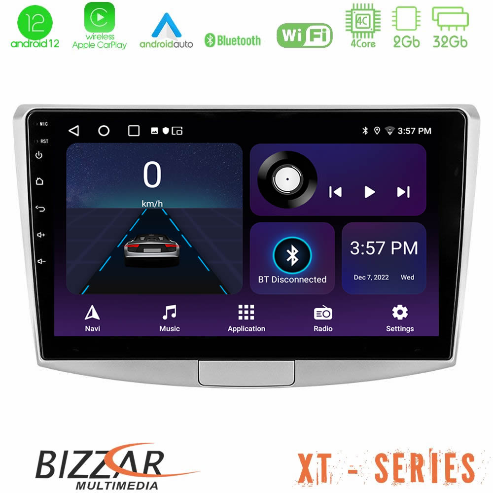 Bizzar XT Series VW Passat 4Core Android12 2+32GB Navigation Multimedia Tablet 10 U-XT-VW0002