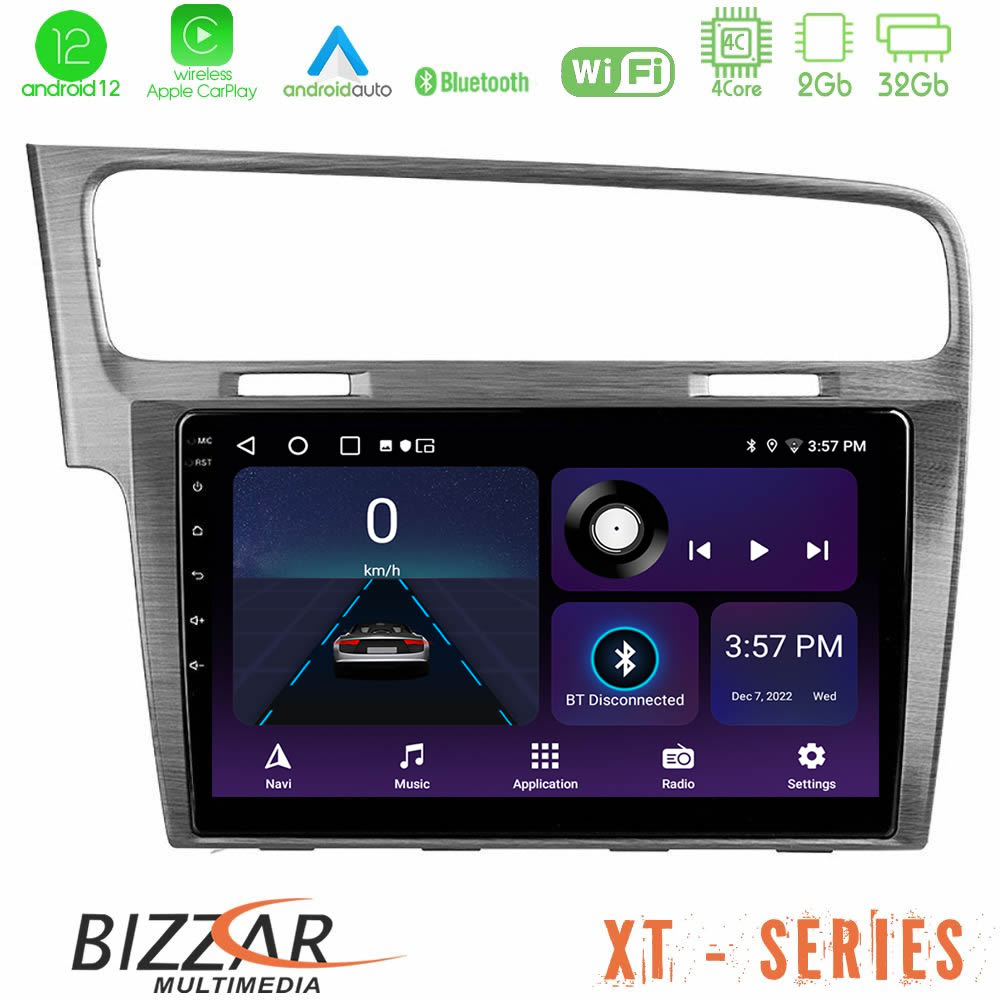 Bizzar XT Series VW GOLF 7 4Core Android12 2+32GB Navigation Multimedia Tablet 10 U-XT-VW0003AL