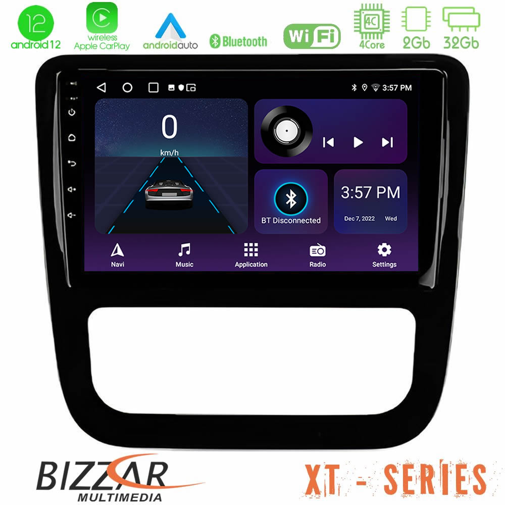 Bizzar XT Series VW Scirocco 2008-2014 4Core Android12 2+32GB Navigation Multimedia Tablet 9 (μαύρο γυαλιστερό)