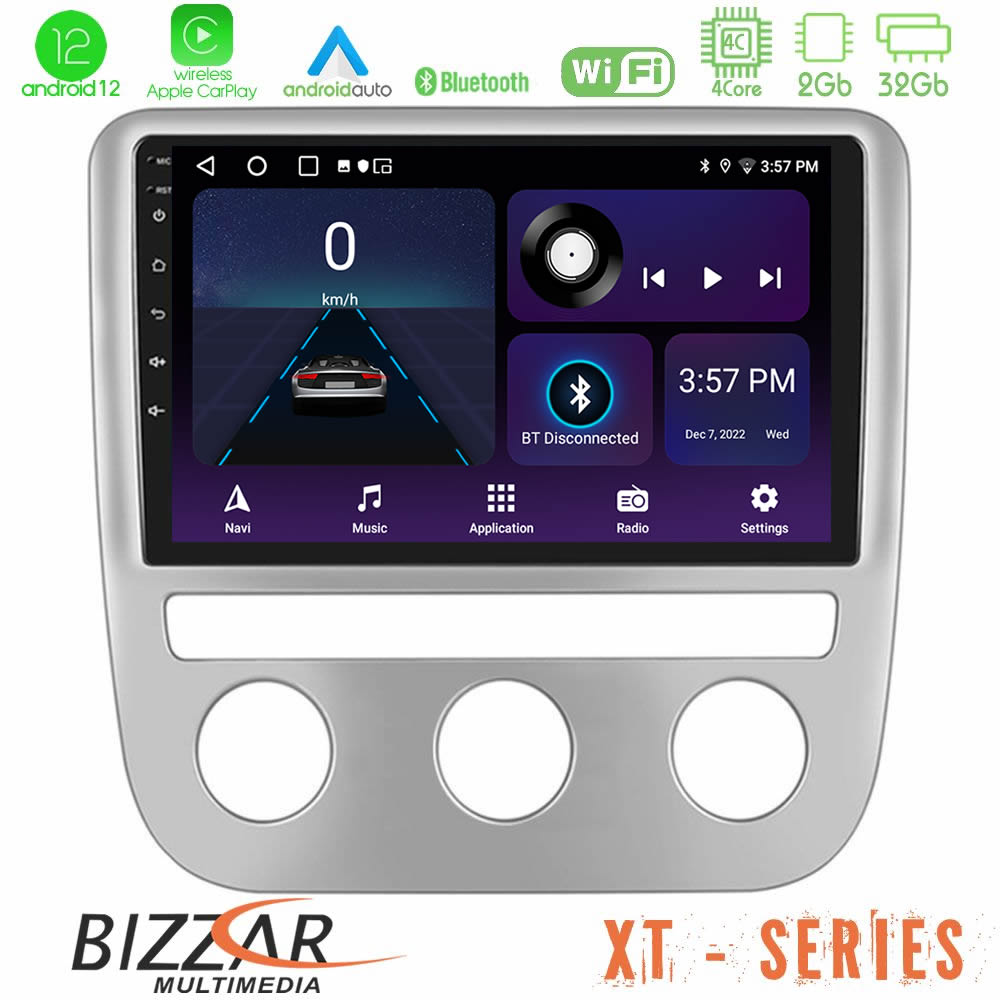 Bizzar XT Series VW Scirocco 2008-2014 4Core Android12 2+32GB Navigation Multimedia Tablet 9 U-XT-VW0084