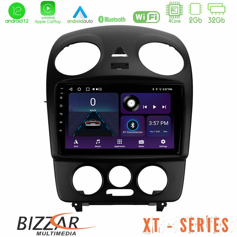 Bizzar XT Series VW Beetle 4Core Android12 2+32GB Navigation Multimedia Tablet 9 U-XT-VW1059