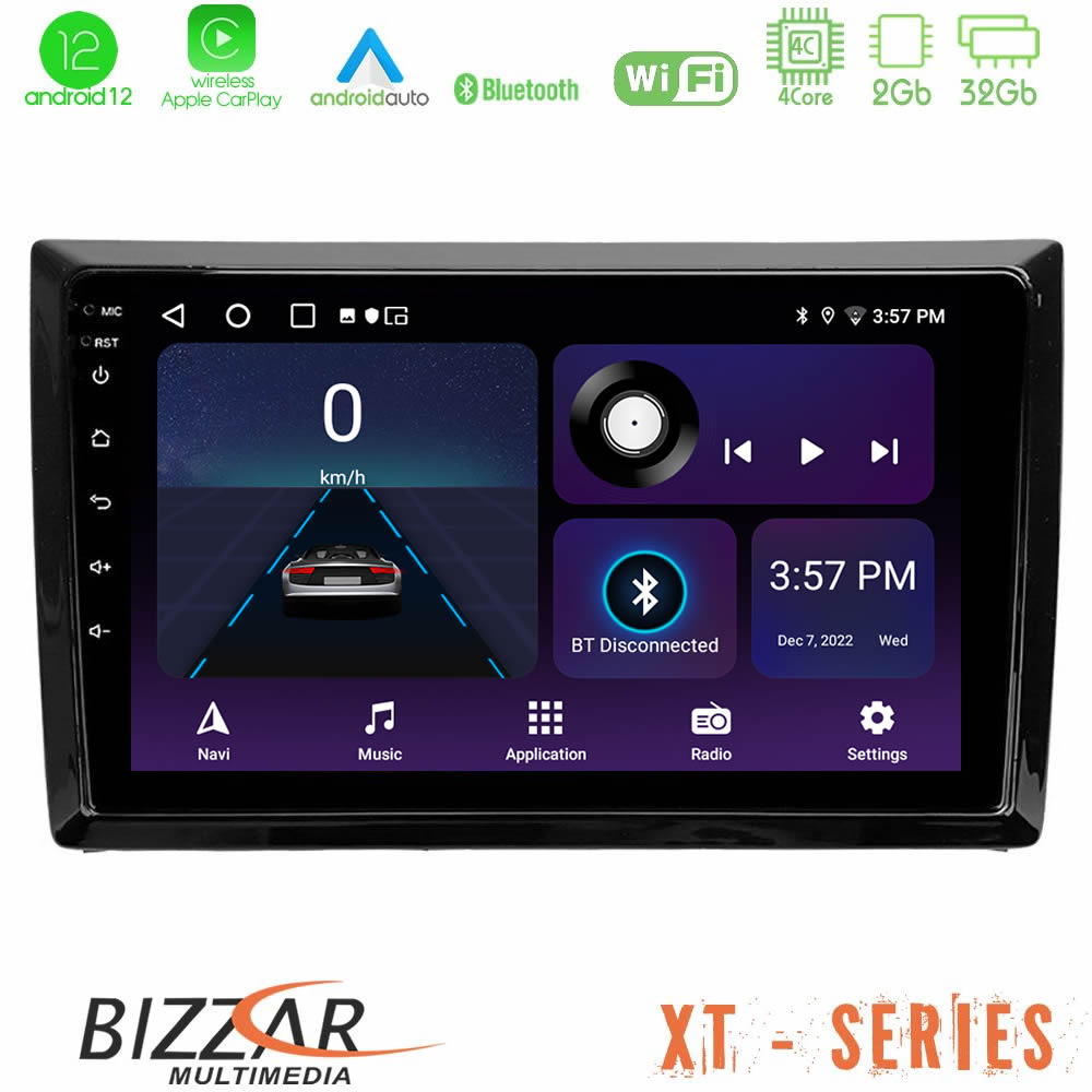 Bizzar XT Series VW Beetle 4Core Android12 2+32GB Navigation Multimedia Tablet 9 U-XT-VW886