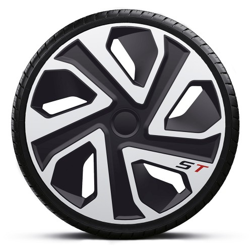 Universal Τάσια Τροχών 14" St Silver Black (4Τεμ) J-tec