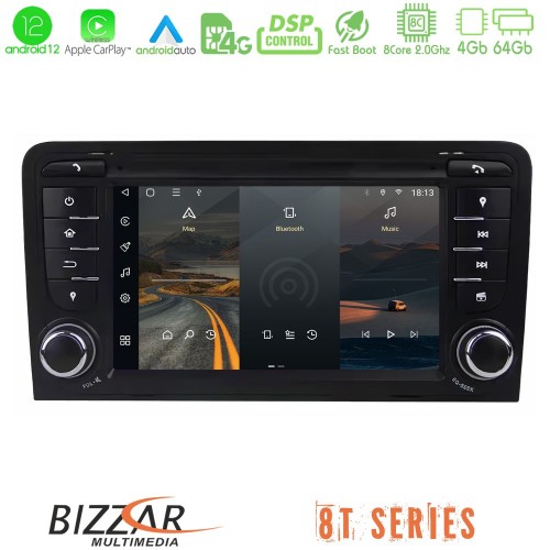 Bizzar OEM Audi A3 8P 8core Android12 4+64GB Navigation Multimedia Deckless 7 Bizzar OEM Audi A3 8P 8core Android12 4+64GB Navigation Multimedia Deckless 7