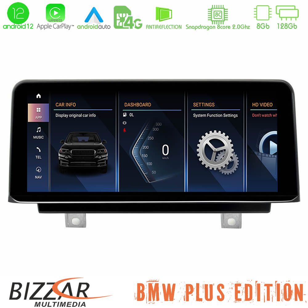 BMW 1series F20/F22 Android12 (8+128GB) Navigation Multimedia 8.8″ Anti-reflection