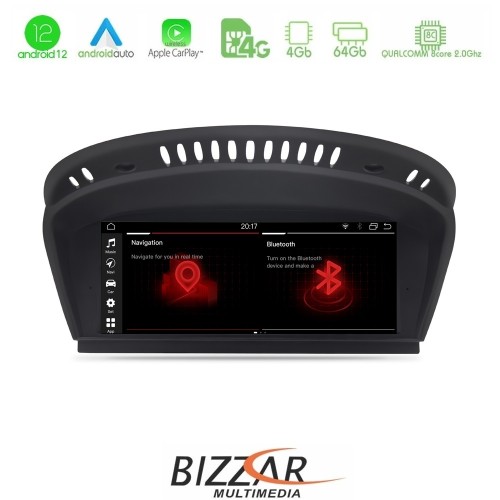 Bizzar OEM QL Series BMW 5 Series (E60) Android12 8Core (4+64GB) Navigation Multimedia 8.8″ Bizzar OEM QL Series BMW 5 Series (E60) Android12 8Core (4+64GB) Navigation Multimedia 8.8″