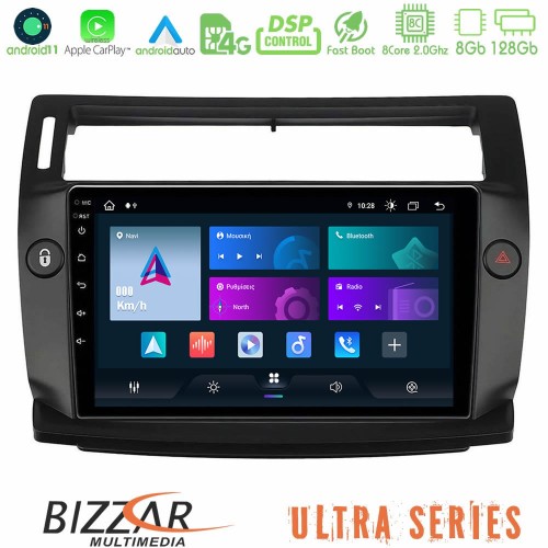 Bizzar ULTRA Series Citroen C4 2004-2010 8core Android11 8+128GB Navigation Multimedia Tablet 9 Bizzar ULTRA Series Citroen C4 2004-2010 8core Android11 8+128GB Navigation Multimedia Tablet 9