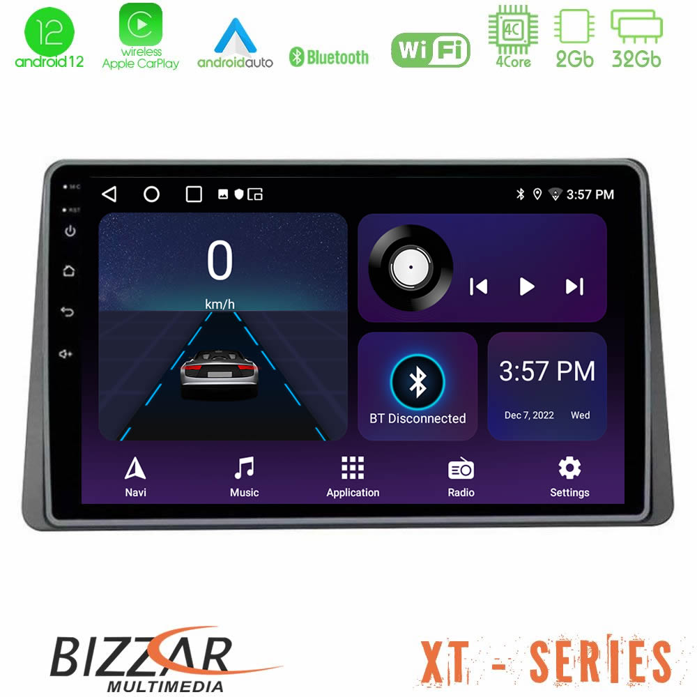 Bizzar XT Series Dacia Duster 2019-&gt; 4core Android12 2+32GB Navigation Multimedia Tablet 9