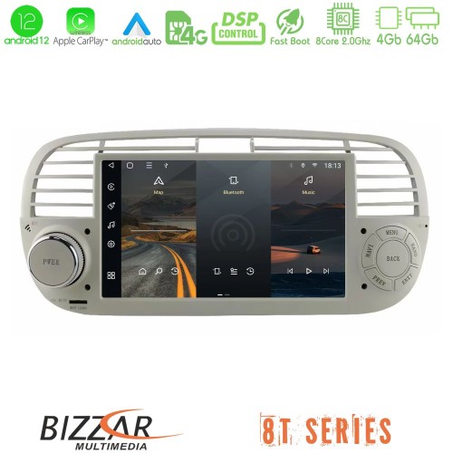 Bizzar OEM Fiat 500 2008-2015 8core Android12 4+64GB Navigation Multimedia Deckless 7 Bizzar OEM Fiat 500 2008-2015 8core Android12 4+64GB Navigation Multimedia Deckless 7