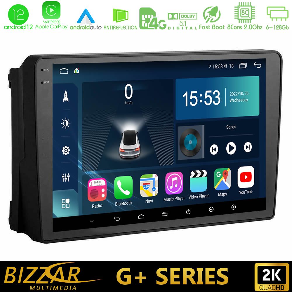Bizzar G+ Series Ford 2007-&gt; 8core Android12 6+128GB Navigation Multimedia Tablet 9