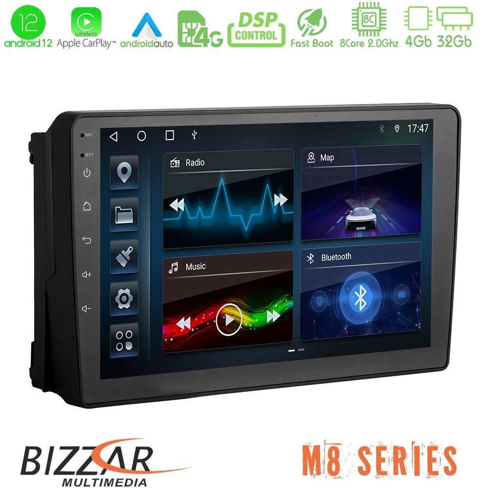 Bizzar M8 Series Ford 2007-&gt; 8core Android12 4+32GB Navigation Multimedia Tablet 9