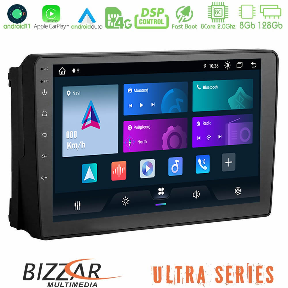 Bizzar ULTRA Series Ford 2007-&gt; 8core Android11 8+128GB Navigation Multimedia Tablet 9