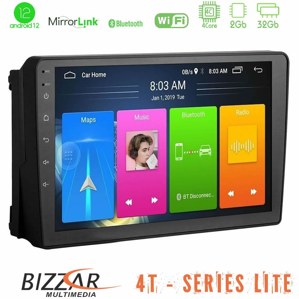 Bizzar 4T Series Ford 2007-&gt; 4core Android12 2+32GB Navigation Multimedia Tablet 9
