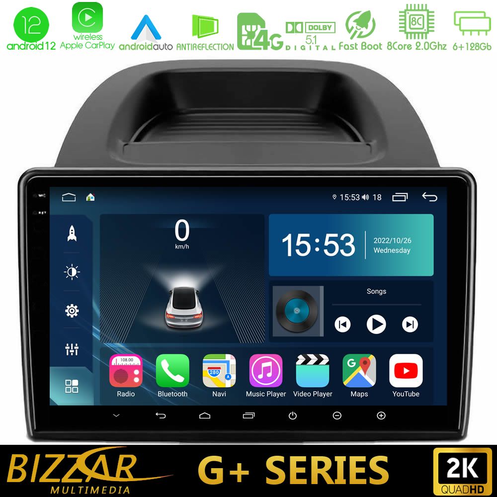 Bizzar G+ Series Ford Ecosport 2018-2020 8core Android12 6+128GB Navigation Multimedia Tablet 10
