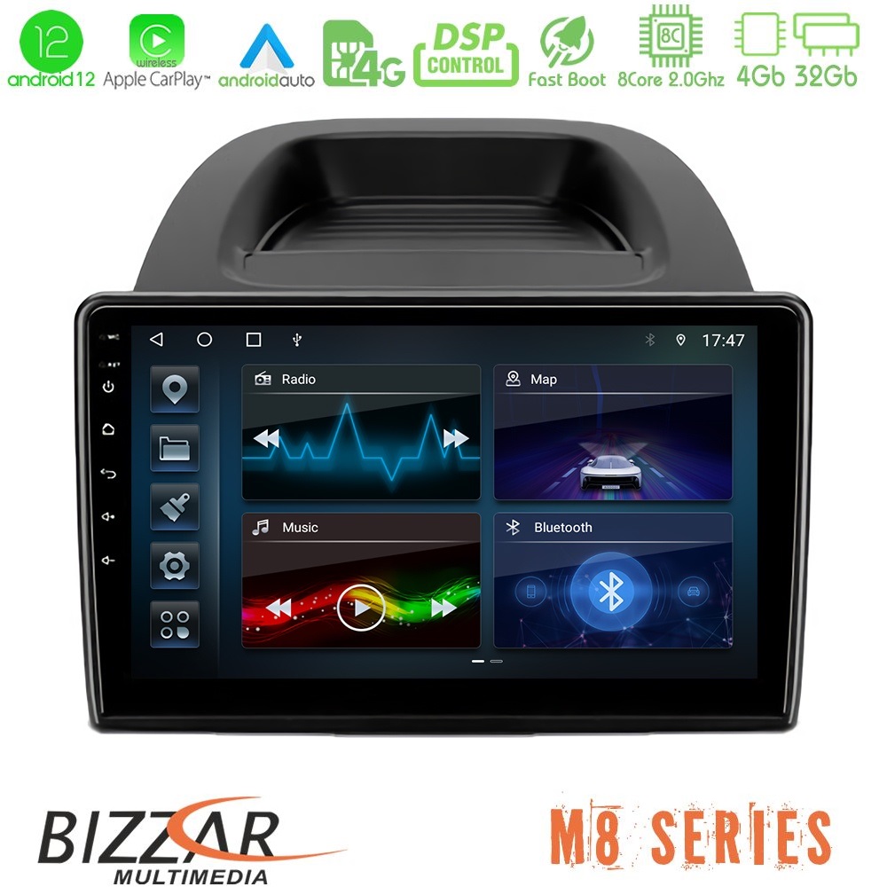 Bizzar M8 Series Ford Ecosport 2018-2020 8core Android12 4+32GB Navigation Multimedia Tablet 10