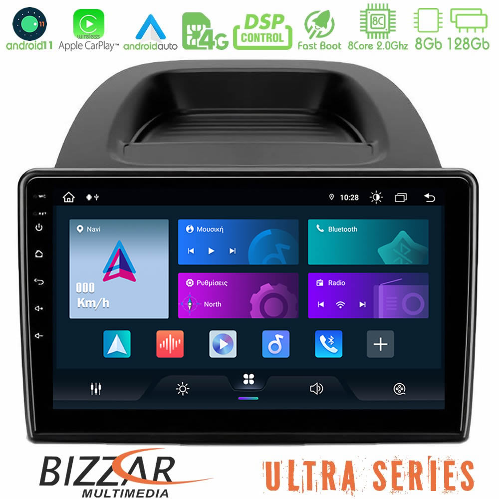 Bizzar ULTRA Series Ford Ecosport 2018-2020 8core Android11 8+128GB Navigation Multimedia Tablet 10