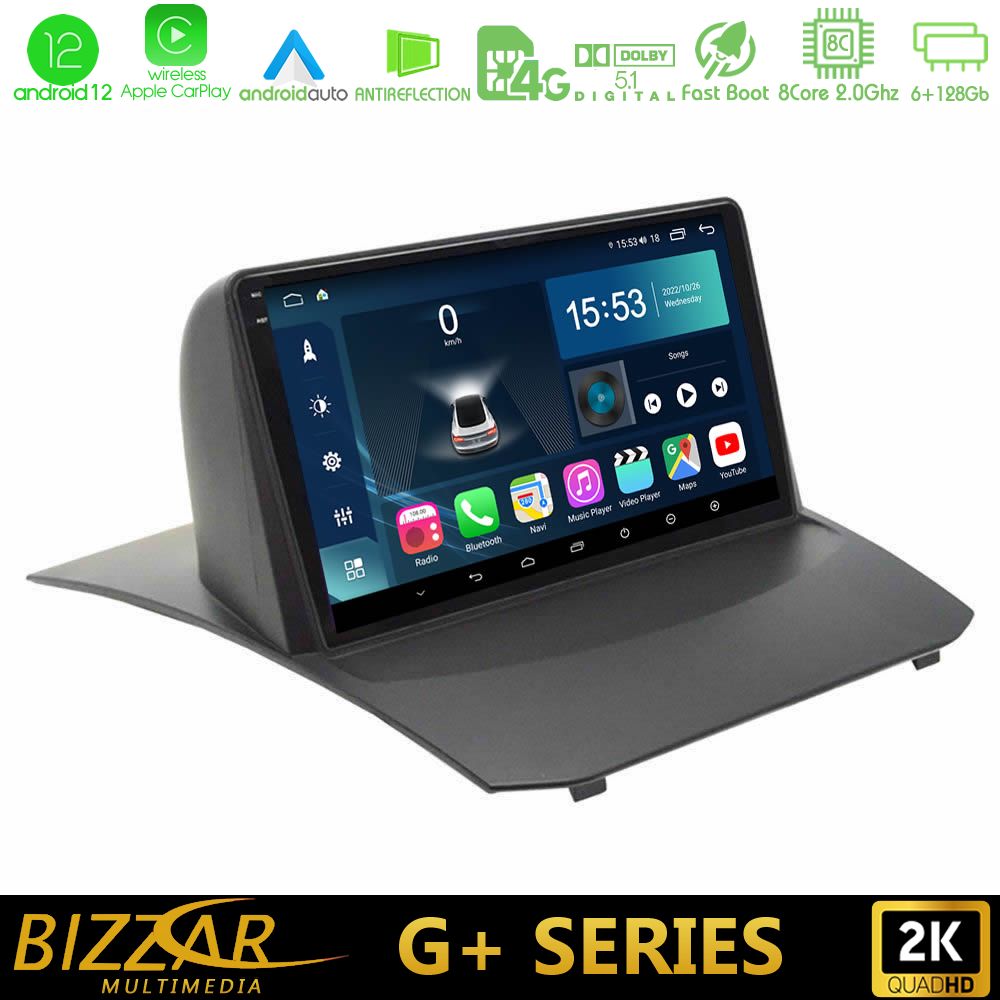 Bizzar G+ Series Ford Fiesta 2008-2013 8core Android12 6+128GB Navigation Multimedia 9