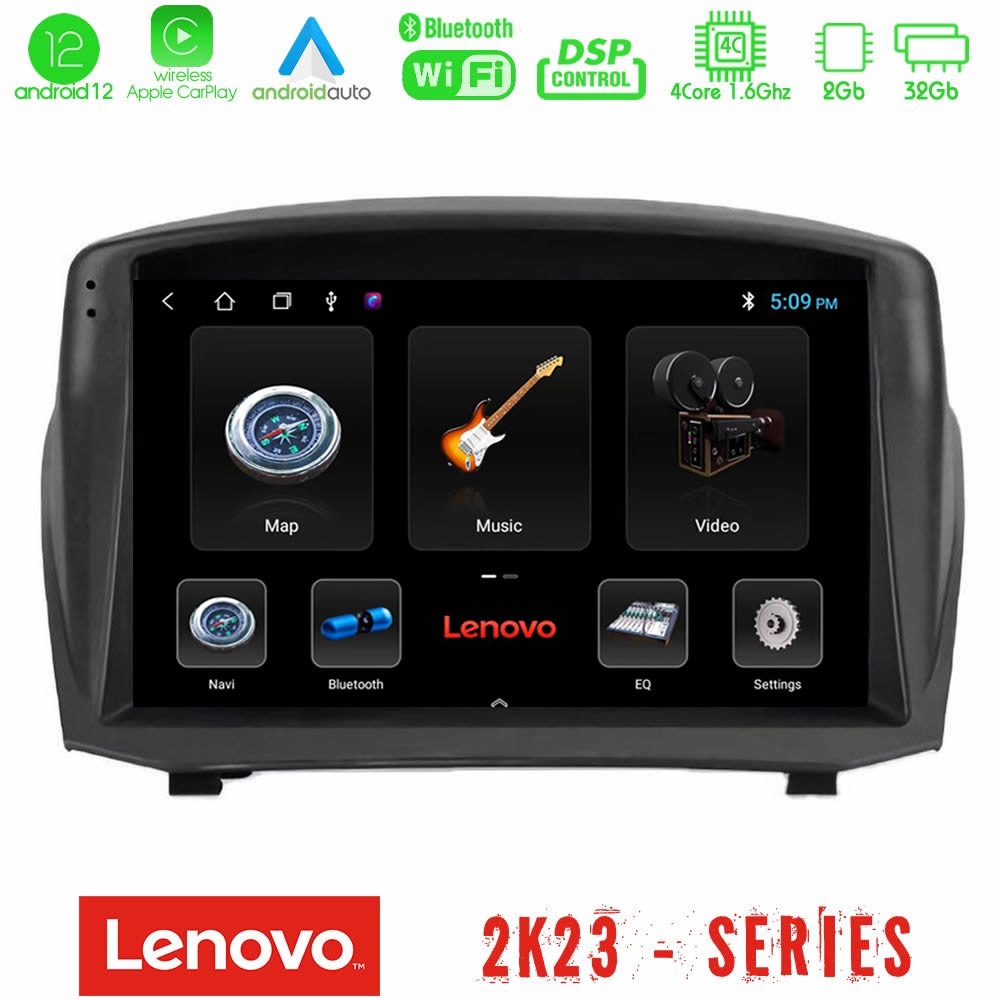 Lenovo Car Pad Ford Fiesta 2008-2012 4core Android12 2+32GB Navigation Multimedia Tablet 9