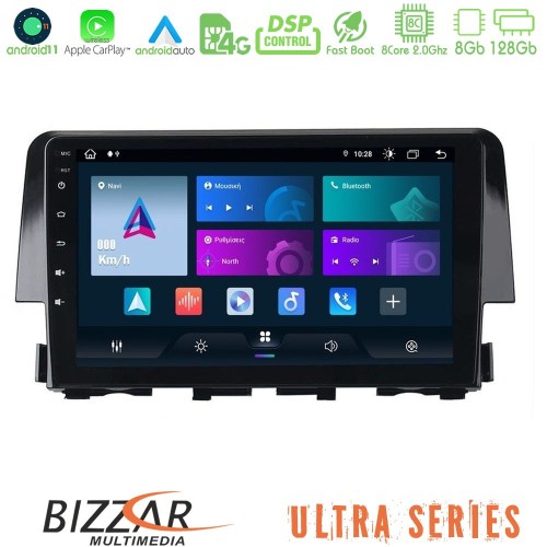 Bizzar Ultra Series Honda Civic 2016-2020 8core Android11 8+128GB Navigation Multimedia 9 Bizzar Ultra Series Honda Civic 2016-2020 8core Android11 8+128GB Navigation Multimedia 9