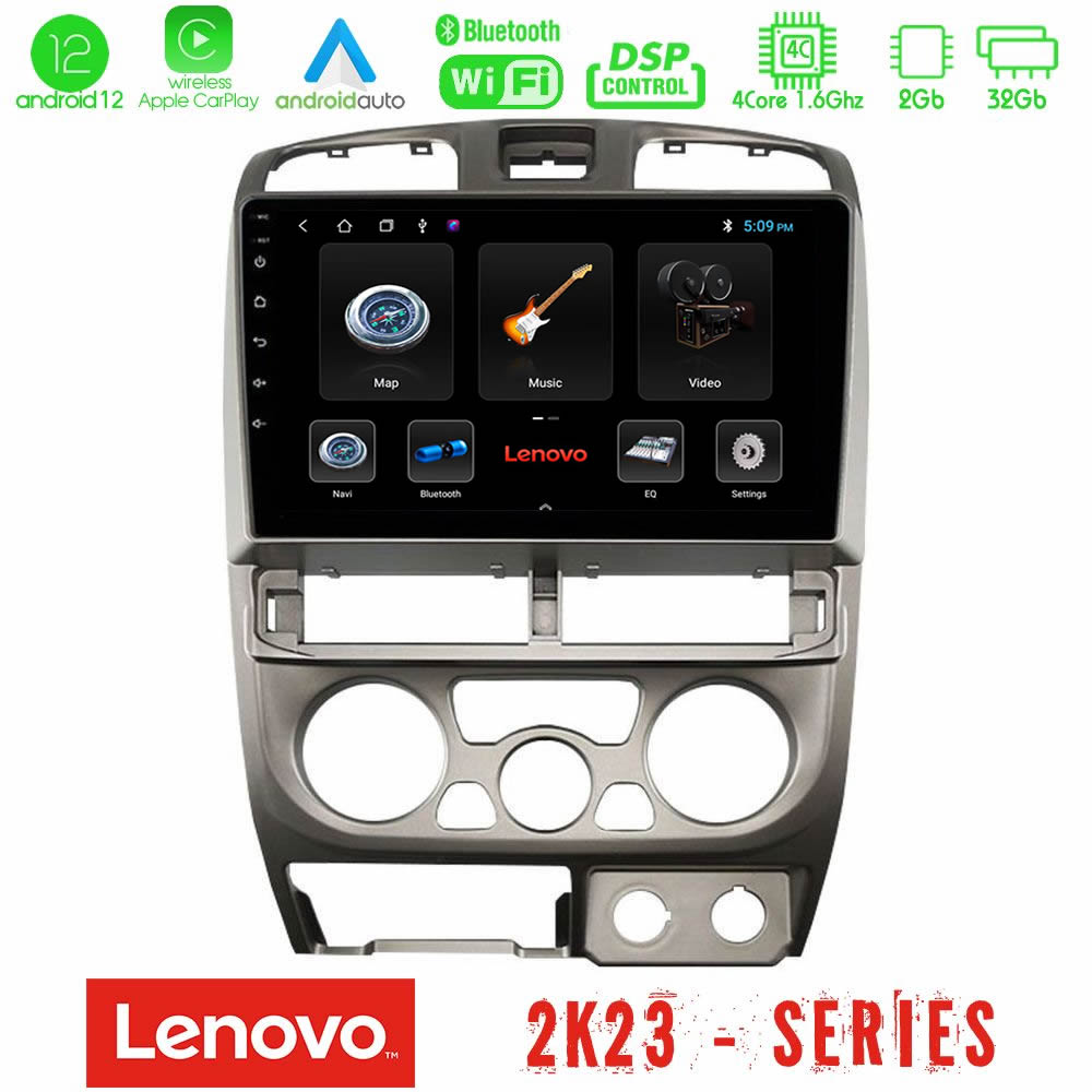 Lenovo Car Pad Isuzu D-Max 2004-2006 4core Android12 2+32GB Navigation Multimedia Tablet 9