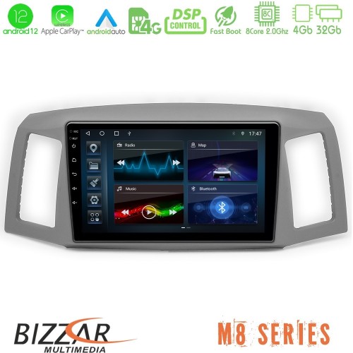 Bizzar M8 Series Jeep Grand Cherokee 2005-2007 8core Android12 4+32GB Navigation Multimedia Tablet 10 Bizzar M8 Series Jeep Grand Cherokee 2005-2007 8core Android12 4+32GB Navigation Multimedia Tablet 10
