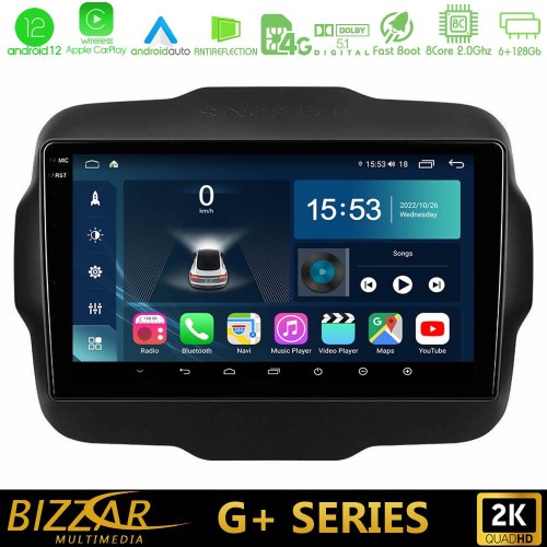 Bizzar G+ Series Jeep Renegade 2015-2019 8core Android12 6+128GB Navigation Multimedia Tablet 9 Bizzar G+ Series Jeep Renegade 2015-2019 8core Android12 6+128GB Navigation Multimedia Tablet 9