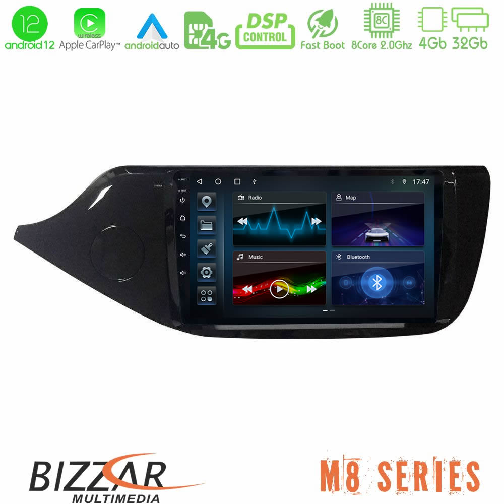 Bizzar M8 Series Kia Ceed 2013-2017 8Core Android12 4+32GB Navigation Multimedia Tablet 9″