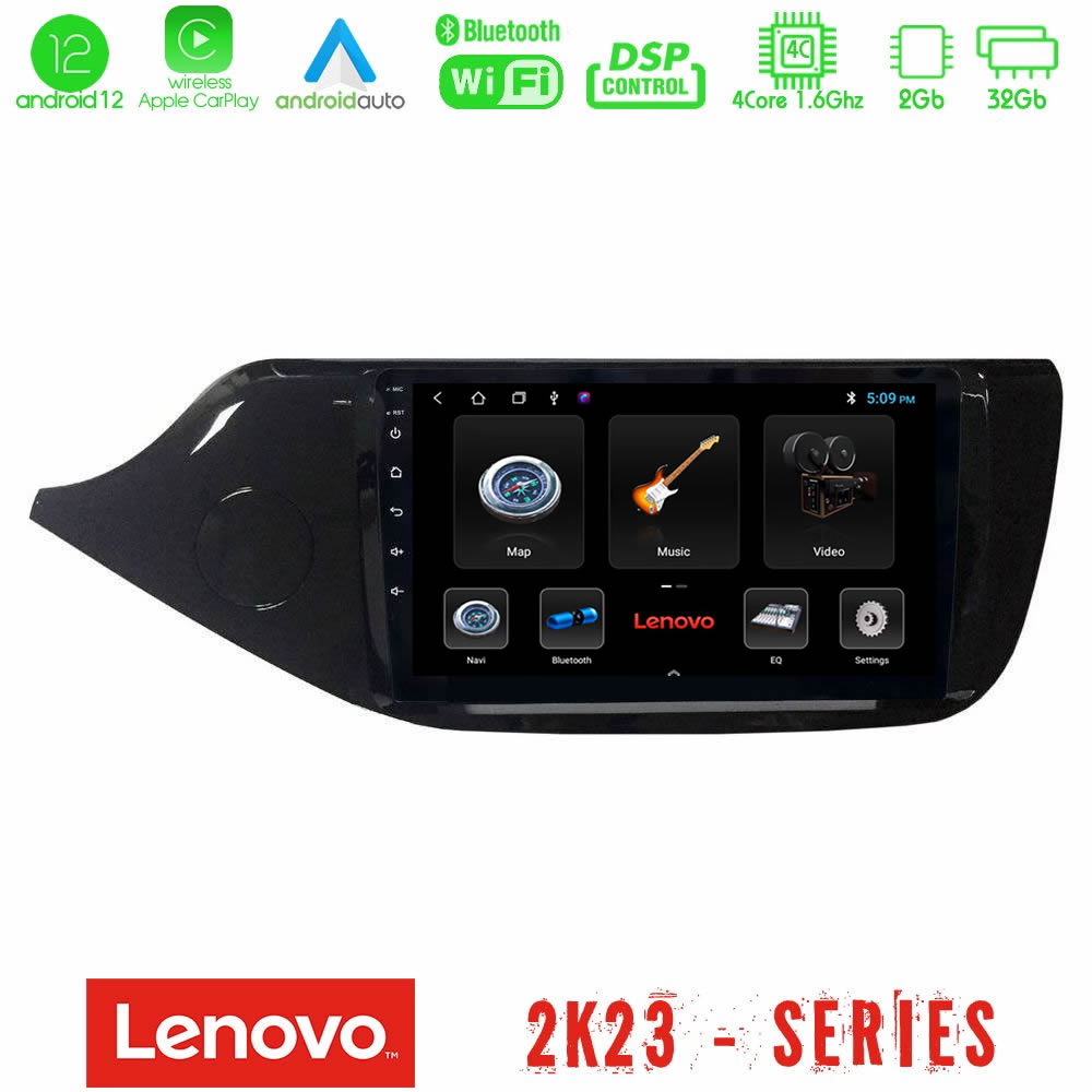 Lenovo Car Pad Kia Ceed 2013-2017 4core Android12 2+32GB Navigation Multimedia Tablet 9″