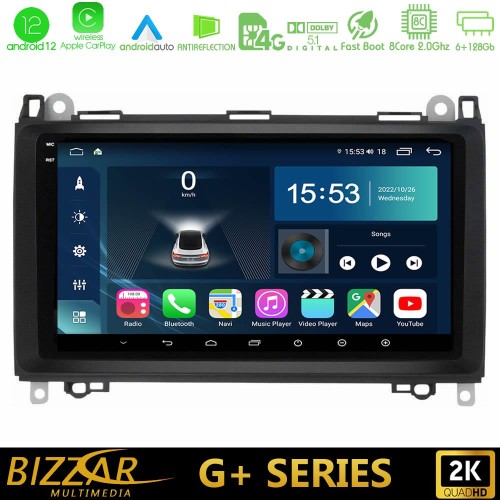 Bizzar G+ Series Mercedes A/B/Vito/Sprinter Class 8core Android12 6+128GB Navigation Multimedia 9 Bizzar G+ Series Mercedes A/B/Vito/Sprinter Class 8core Android12 6+128GB Navigation Multimedia 9