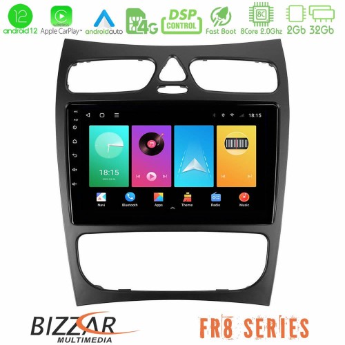 Bizzar FR8 Series Mercedes CLK Class W209 2000-2004 8core Android12 2+32GB Navigation Multimedia Tablet 9 Bizzar FR8 Series Mercedes CLK Class W209 2000-2004 8core Android12 2+32GB Navigation Multimedia Tablet 9