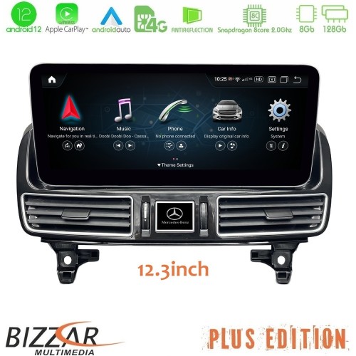 Bizzar OEM Mercedes ML Class (X166) NTG4.5 Android12 (8+128GB) Navigation Multimedia 12.3″ Anti-reflection
