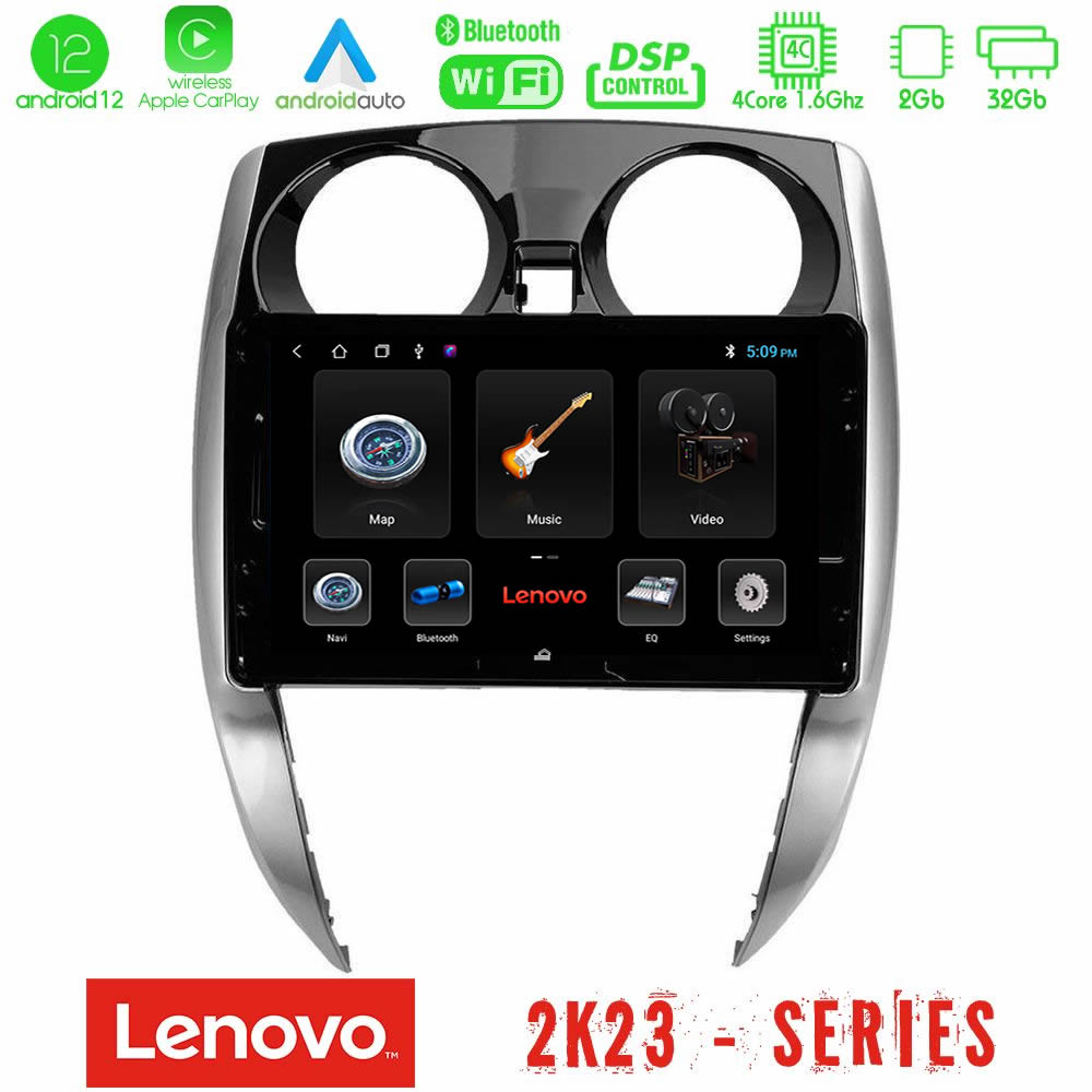 Lenovo Car Pad Nissan Note 2013-2018 4core Android12 2+32GB Navigation Multimedia Tablet 10