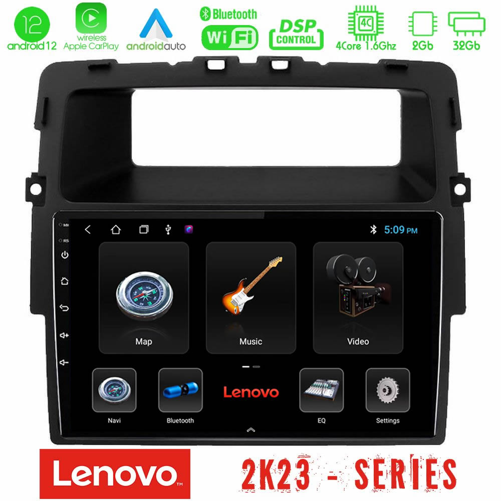 Lenovo Car Pad Renault/Nissan/Opel 4core Android12 2+32GB Navigation Multimedia Tablet 9″