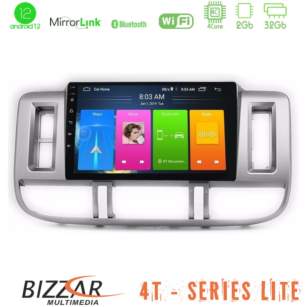 Bizzar 4T Series Nissan X-Trail (T30) 2000-2003 4Core Android12 2+32GB Navigation Multimedia Tablet 9