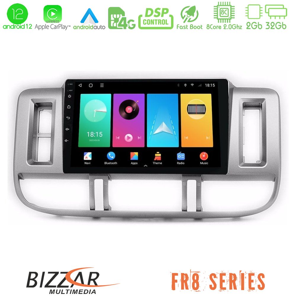 Bizzar FR8 Series Nissan X-Trail (T30) 2000-2003 8core Android12 2+32GB Navigation Multimedia 9