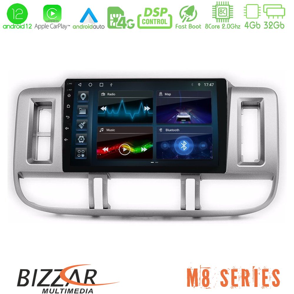 Bizzar M8 Series Nissan X-Trail (T30) 2000-2003 8core Android12 4+32GB Navigation Multimedia 9
