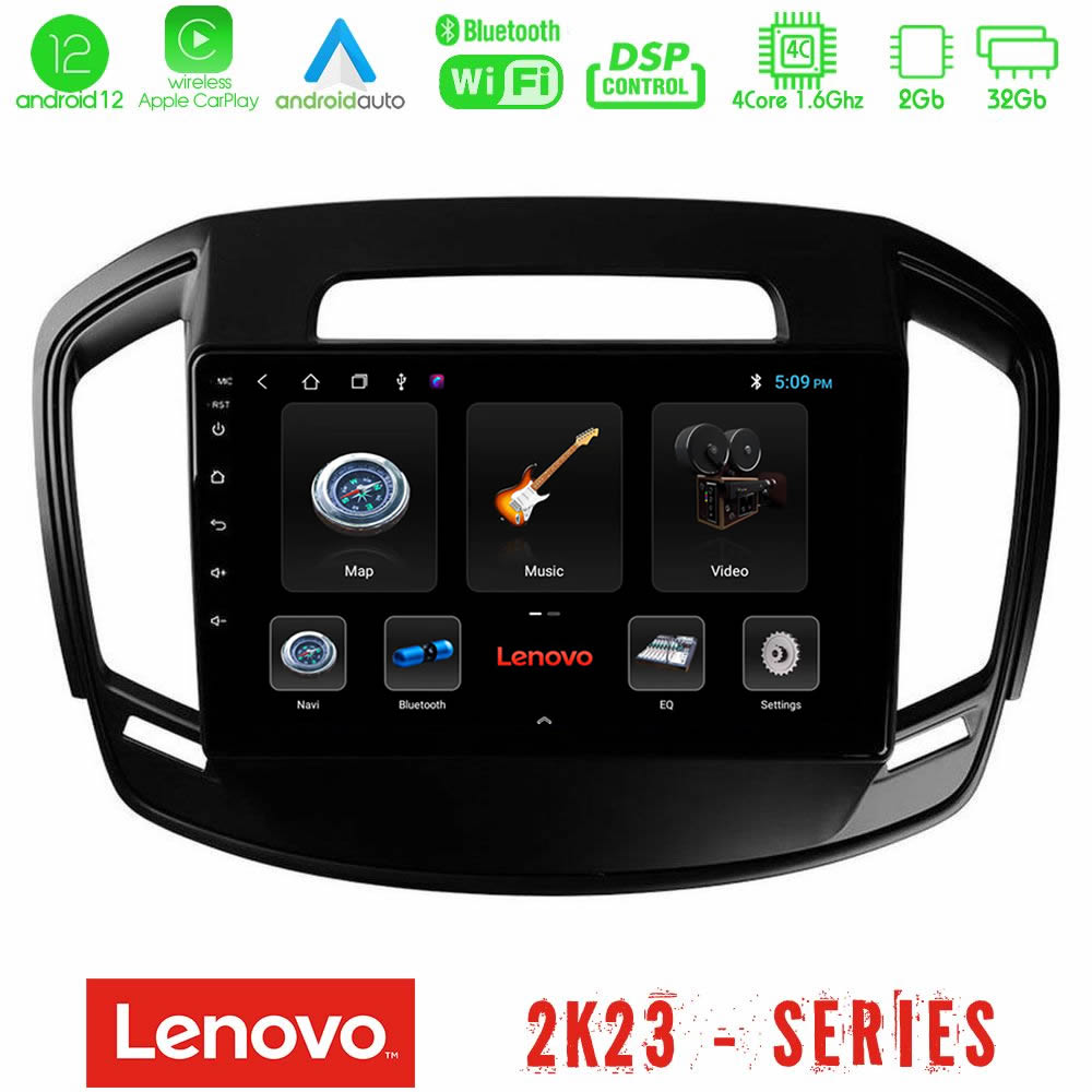 Lenovo Car Pad Opel Insignia 2014-2017 4core Android12 2+32GB Navigation Multimedia Tablet 9