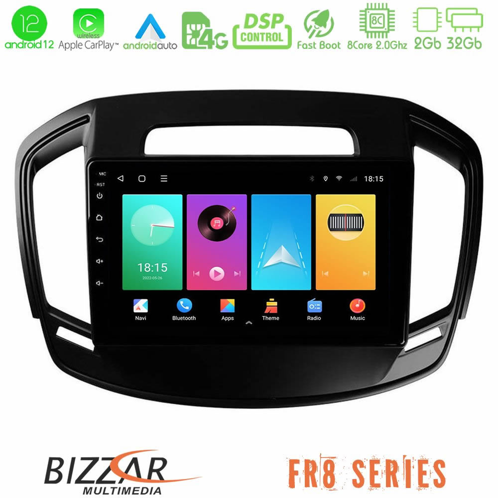Bizzar FR8 Series Opel Insignia 2014-2017 8core Android12 2+32GB Navigation Multimedia Tablet 9