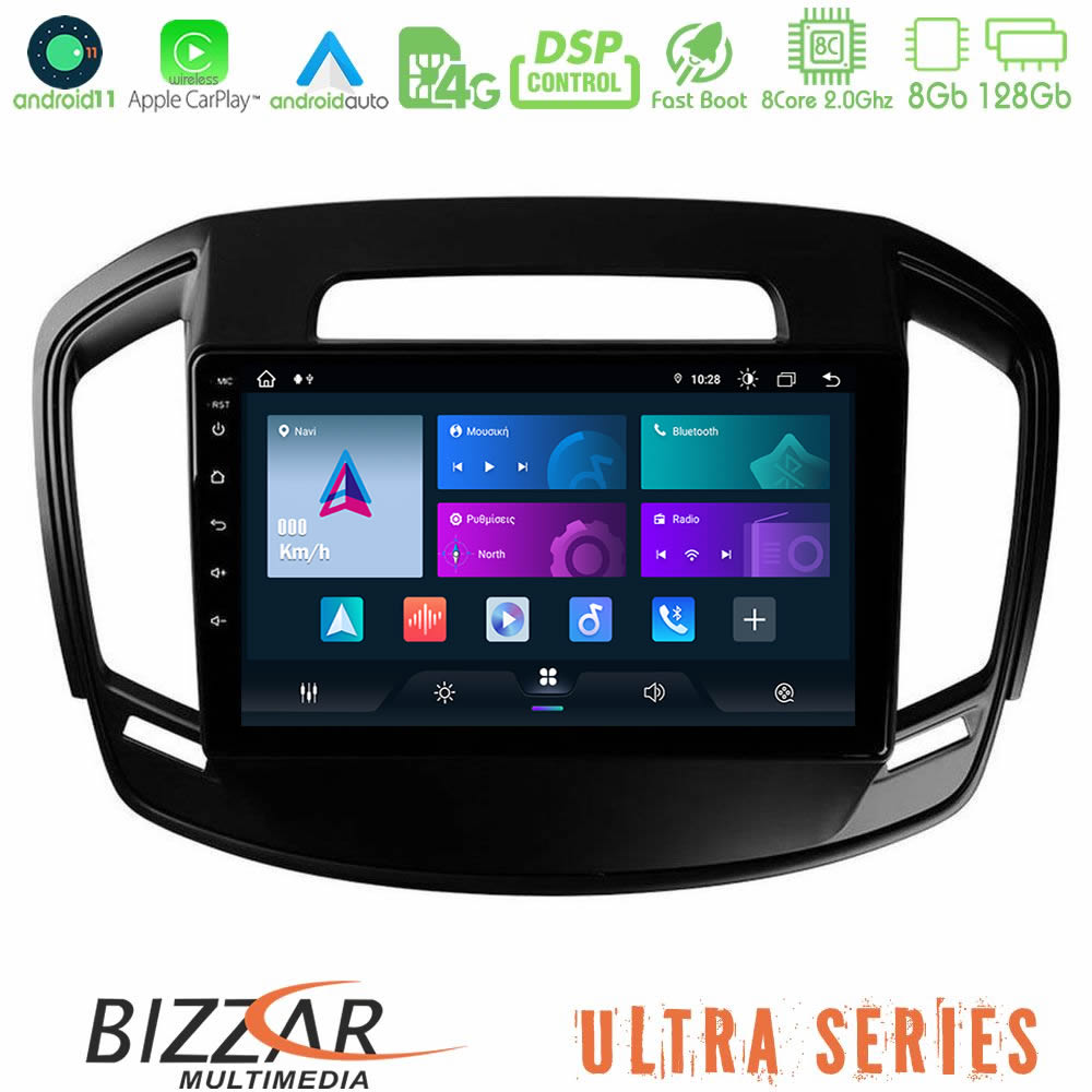 Bizzar ULTRA Series Opel Insignia 2014-2017 8core Android11 8+128GB Navigation Multimedia Tablet 9