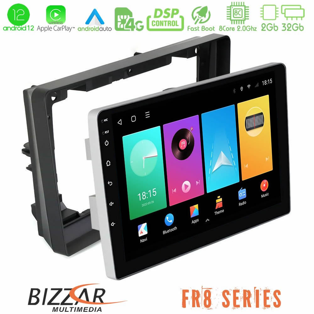 Bizzar FR8 Series Peugeot 308 2013-2020 8core Android12 2+32GB Navigation Multimedia Tablet 9